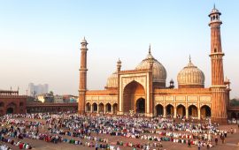 Jama Masjid during the festival of Eid.